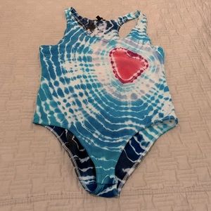 Tie dye bodysuit size XL